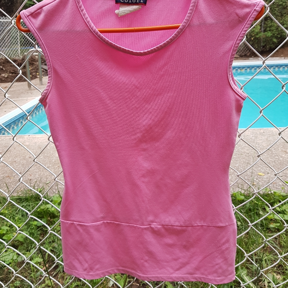 Pink camisole 70s style